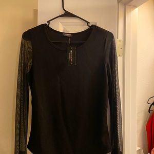 Black Fashion Nova Long sleeve Bodysuit